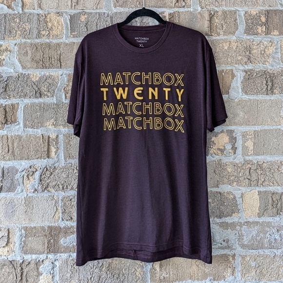 NWOT Matchbox Twenty Short Sleeve Tour Concert T-Shirt Size XL Unisex Red - Picture 1 of 5
